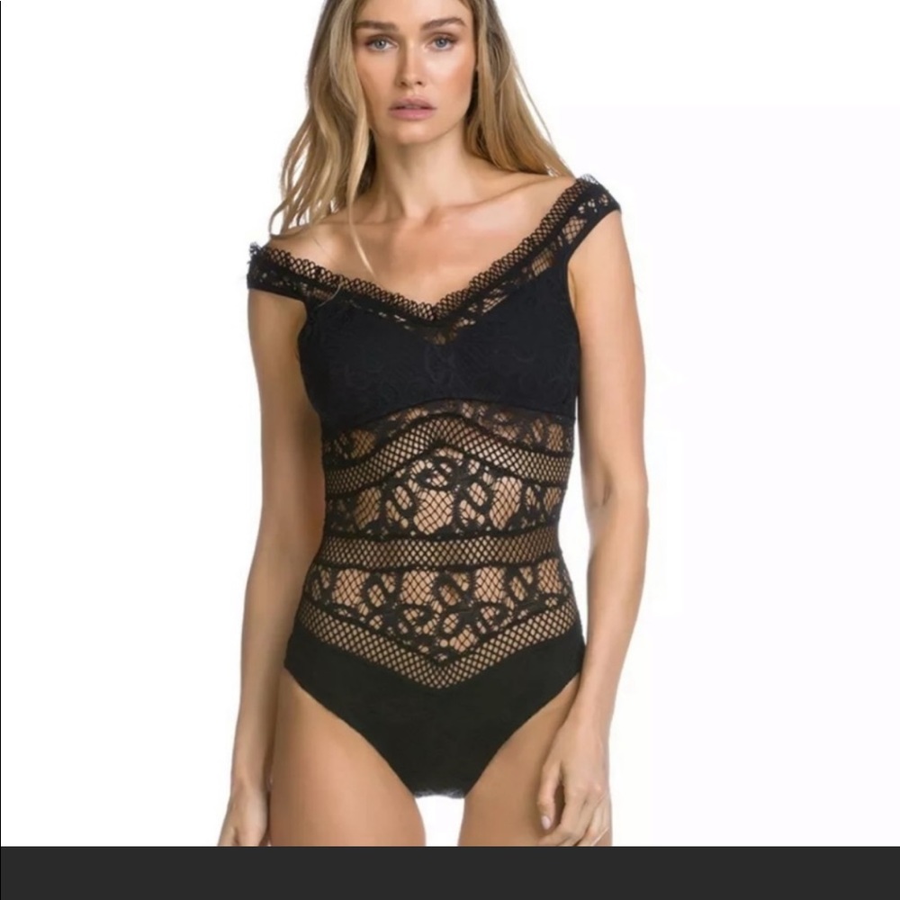 Becca one piece black bathing suit
